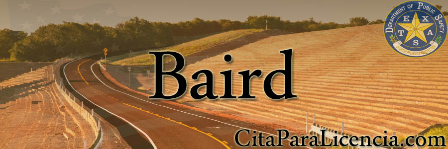 licencias de conducir dps en Baird Texas