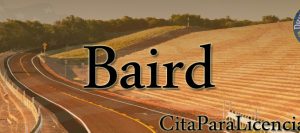 como solicitar licencia conducir Baird